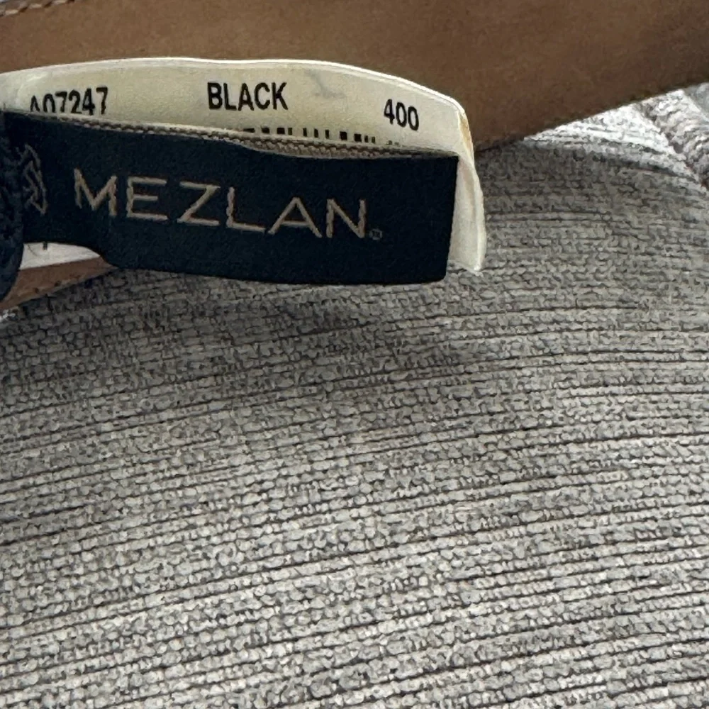 🔥 Mezlan Mens Genuine Ostrich Black Dress Belt A07257. Size 40